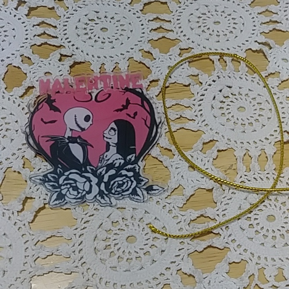 Valentine's Day Ornament, home Decor, lightweight, Jack and Sally